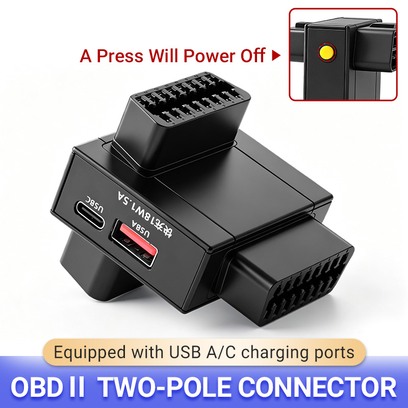 Usb Charger - Adaptador divisor OBD2, 1 para 2,