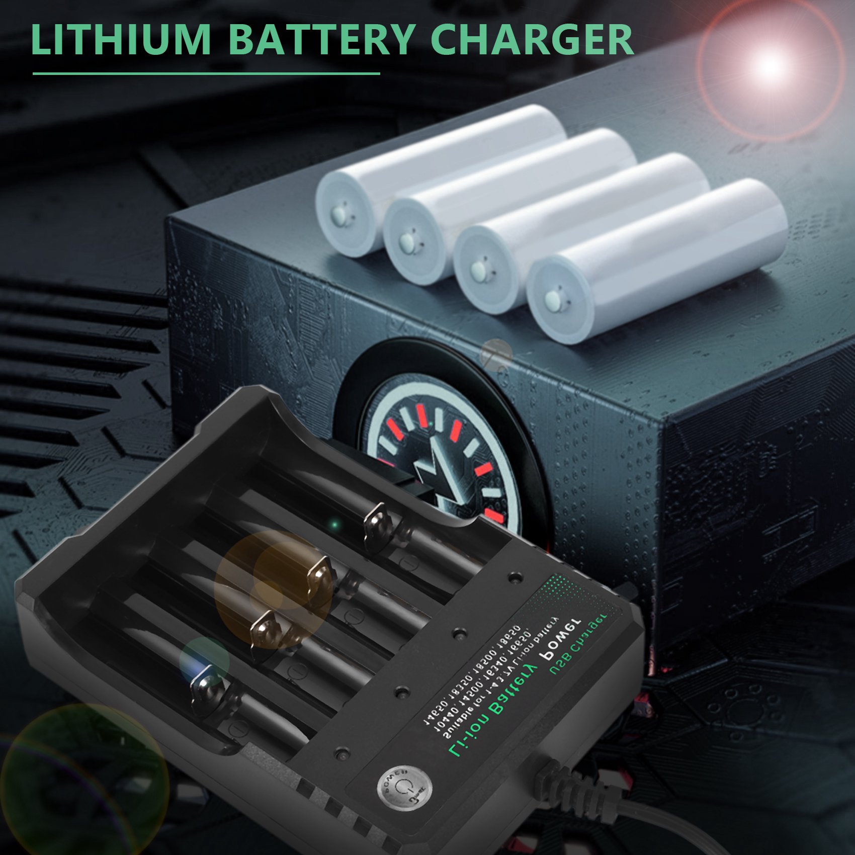 Usb Charger - Carregador de Bateria de Lítio 18650