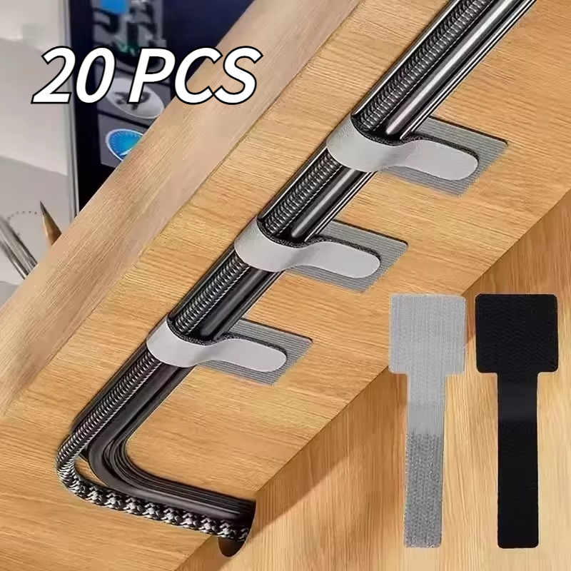 Cable Organizer - Abraçadeiras de Cabo Reutilizáveis, Novo Organizador