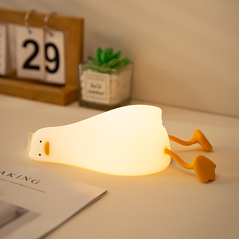 Phone Holder - Luminária Noturna de Pato de Silicone