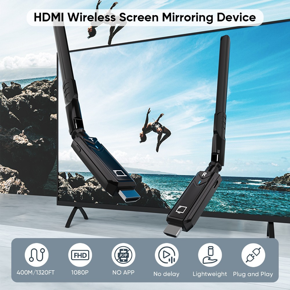 Extensor HDMI Sem Fio 1x1 1x2  - Hdmi Adapter avaliação e preço
