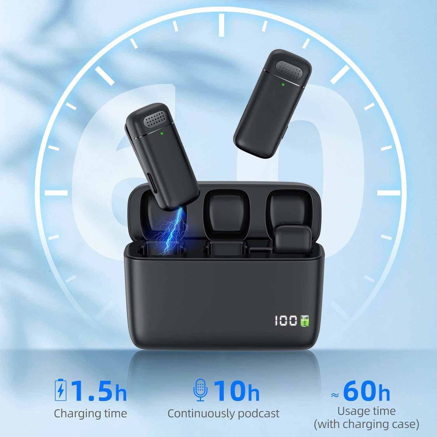 Kit com 2 Microfones de Lapela - Wireless Charger avaliação e preço
