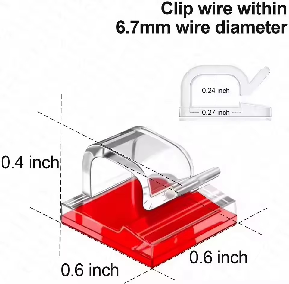 10/20/50 unidades de clipes or - Cable Organizer avaliação e preço