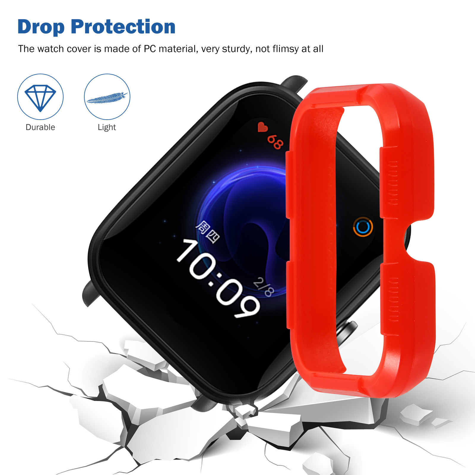 1 unidade de capa protetora pr - Smart Watch avaliação e preço